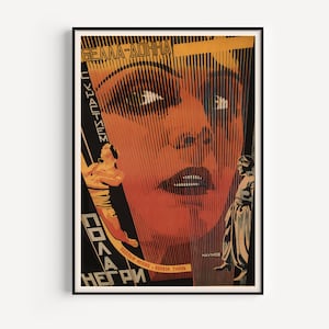AVANT GARDE RUSSE, affiche, affiche de film classique, affiche futuriste russe, reproduction de haute qualité, impression d&#39;art du film