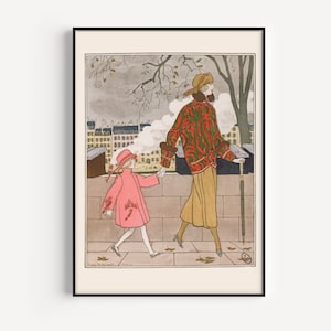 ART DECO FASHION Print, Vintage Fashion Poster, Mother&#39;s Day, 1920s Fashion Art, Frame-Ready, Vintage Fashion Wall Art, Feminine Decor