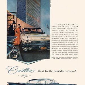 VINTAGE LUXURY VEHICLE Ad, Rockabilly Car Poster, Garage Wall Art, Retro Wall Art, Retro Car Ad, Classic Car Ad, Vintage Car Collector image 7