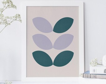 Swedish Art Print, Scandinavian Design, Mid Century Modern Poster, Geometric Print, Eames Era Design, Mid Century Decor, Abstract Art Print