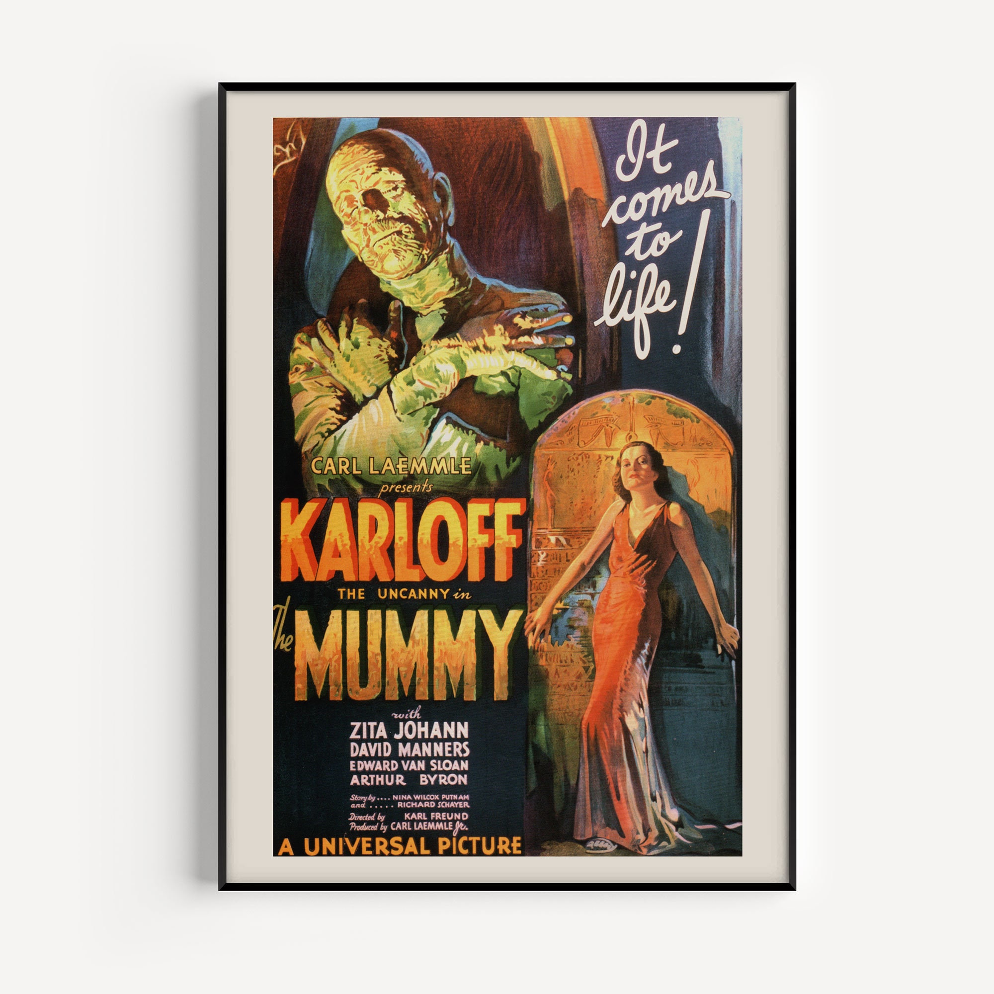 CLASSIC MOVIE POSTER Boris Karloff Poster the Mummy Movie - Etsy Canada