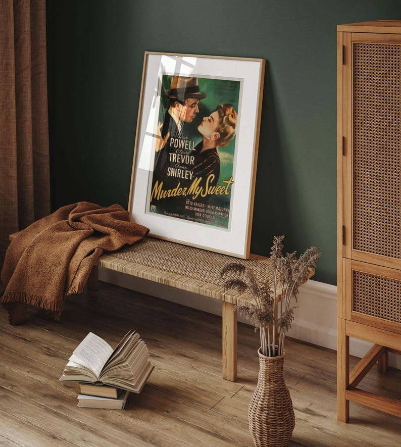 CLASSIC MOVIE ART, Vintage Film Art Poster, Murder My Sweet Movie ...