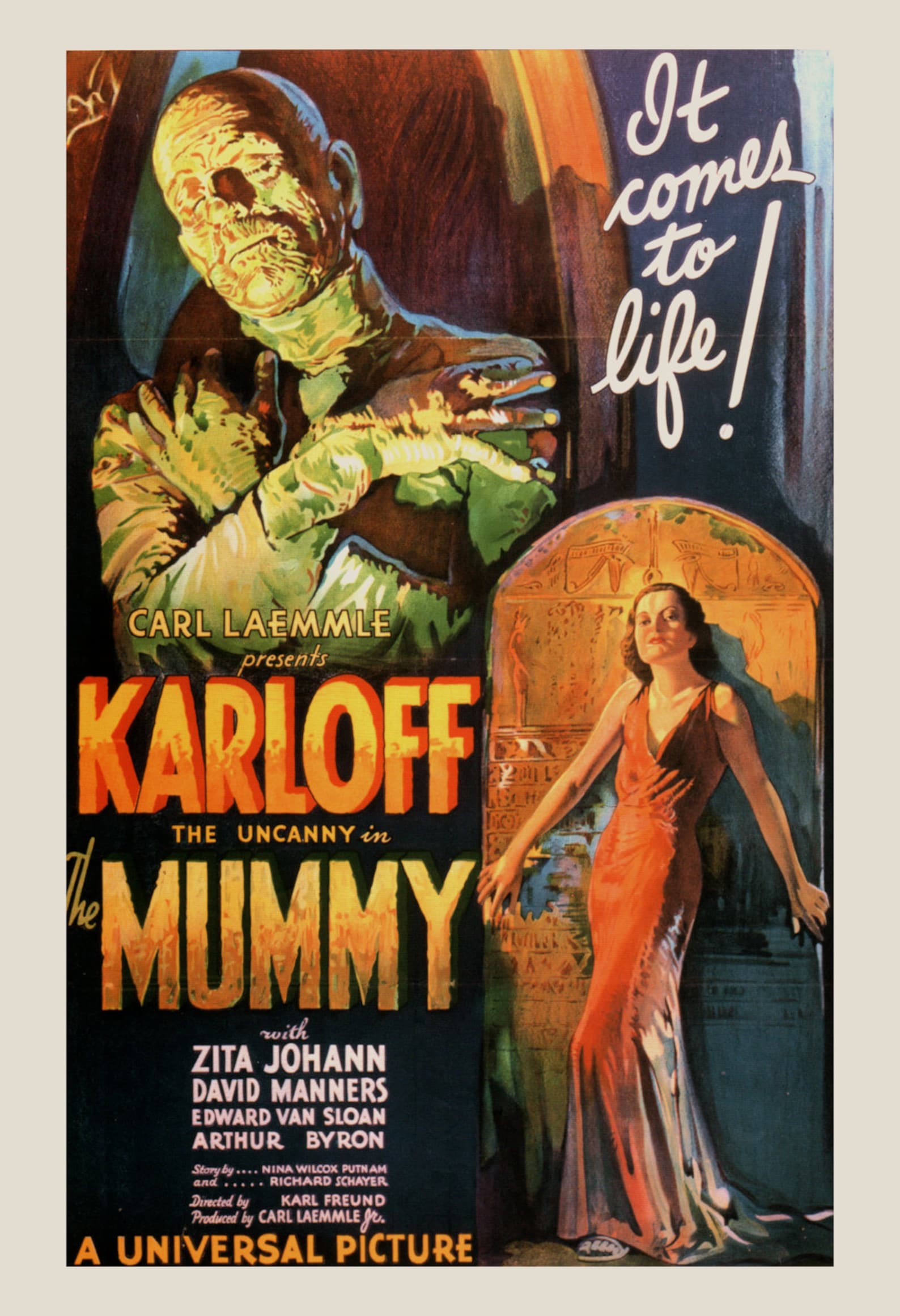 CLASSIC MOVIE POSTER Boris Karloff Poster The Mummy Movie Etsy
