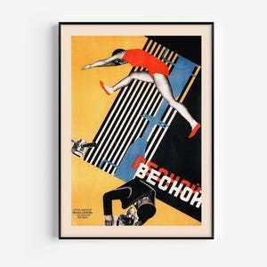 RUSSISCHE AVANT GARDE, Kunst Poster, russischer Konstruktvismus Druck, Fine Art Design Poster, Hochwertige Reproduktion, Russischer Konstruktivismus