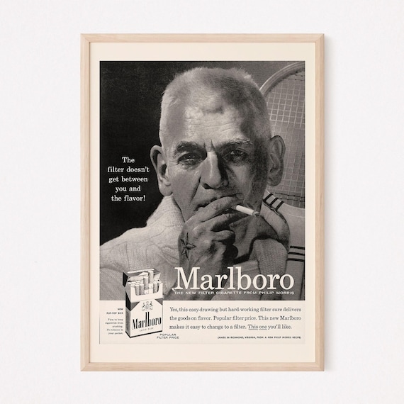 black and white cigarette Black and White CIGARETTE AD, Retro Cigarettes Advertisement, Mid Century  Ad Classic Cigarette Ad Vintage Poster