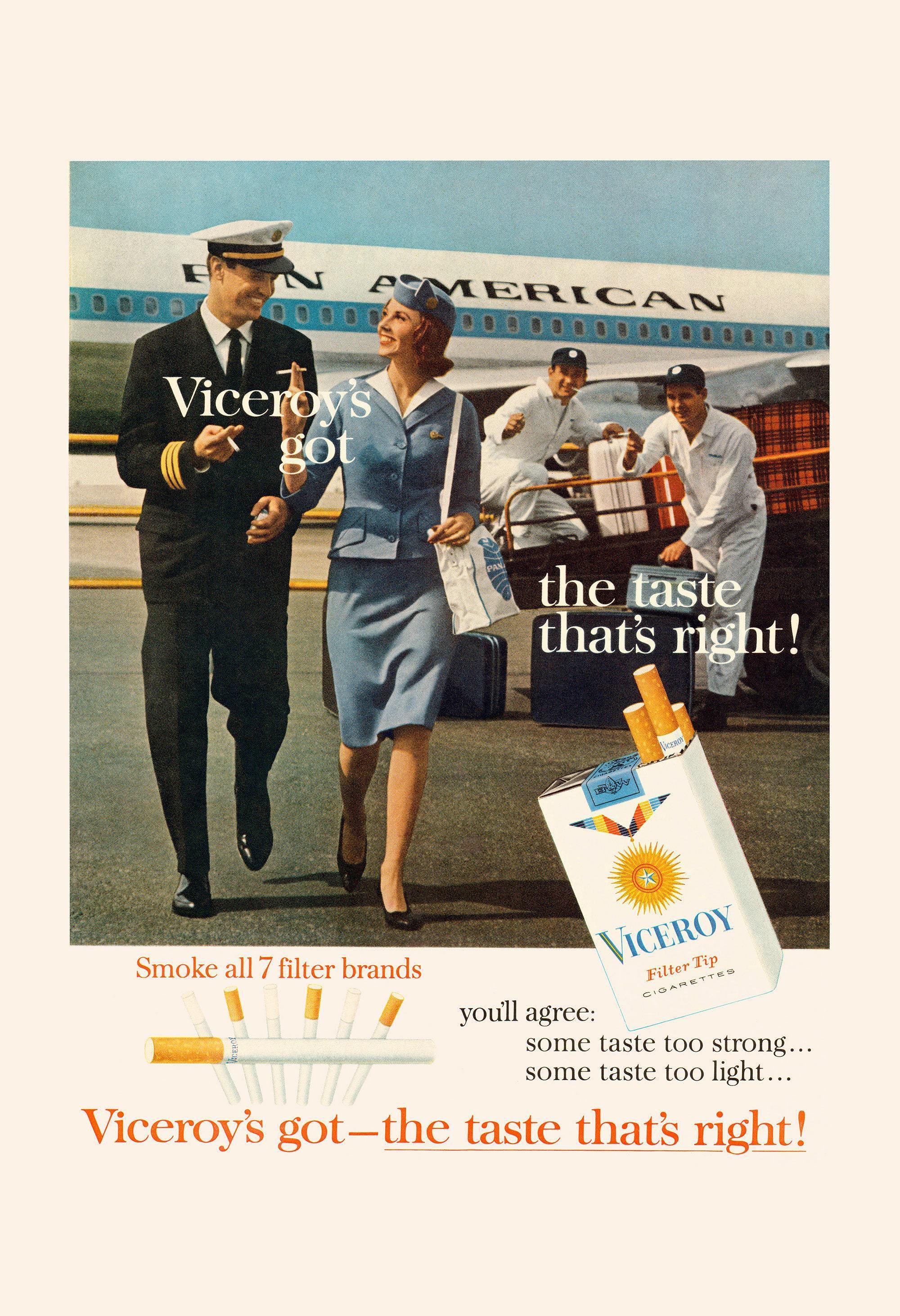 cigarette ad poster Kool 1950's (10" x 16") CLASSIC CIGARETTE AD, Retro Smoking