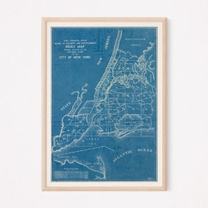 INDUSTRIAL NYC MAP, High Quality Giclée Print, New York Map Art, Brooklyn, Queens, Bronx, Minimalist Map, Industrial Decor