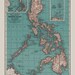 PHILIPPINES MAP PRINT, Vintage Map of the Philippines, Old Map Print ...