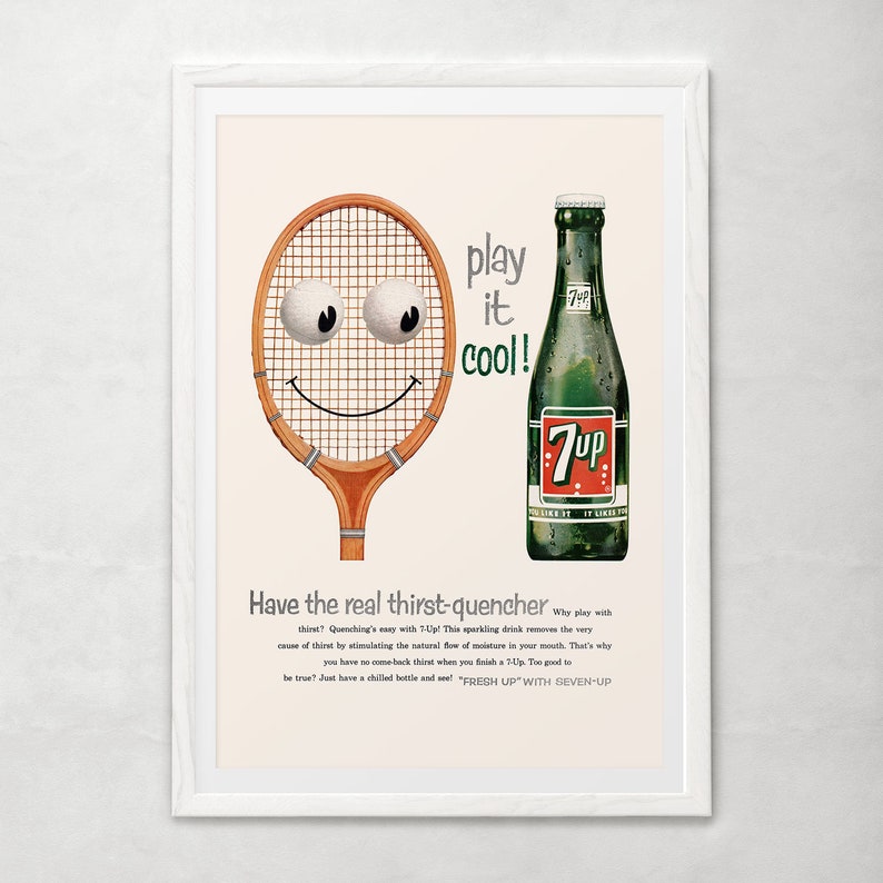 Retro Mid-Century Advertisement Classic Drink Ad FUNNY NOSTALGIC POSTER 1950/'s Soda Drink Print Soda Pop Poster