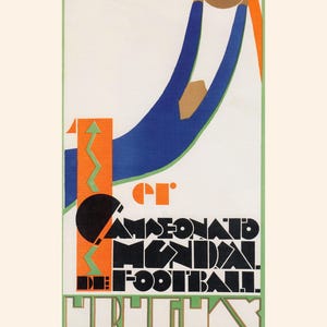 ERSTE WELTMEISTERSCHAFT Poster, 1930 Fußball Poster, Fußball Druck, Sport Fan Poster, Reproduktion, Uruguay, Guillermo Laborde, Torhüter Kunst Bild 7