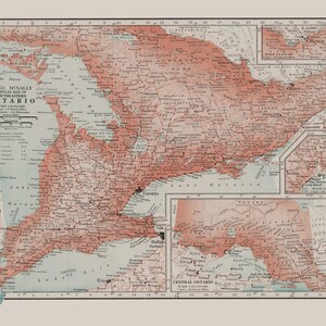 ONTARIO MAP PRINT, Vintage Map of Ontario Canada, Canada Map Print, Vintage Map, Vintage Wall Art image 8