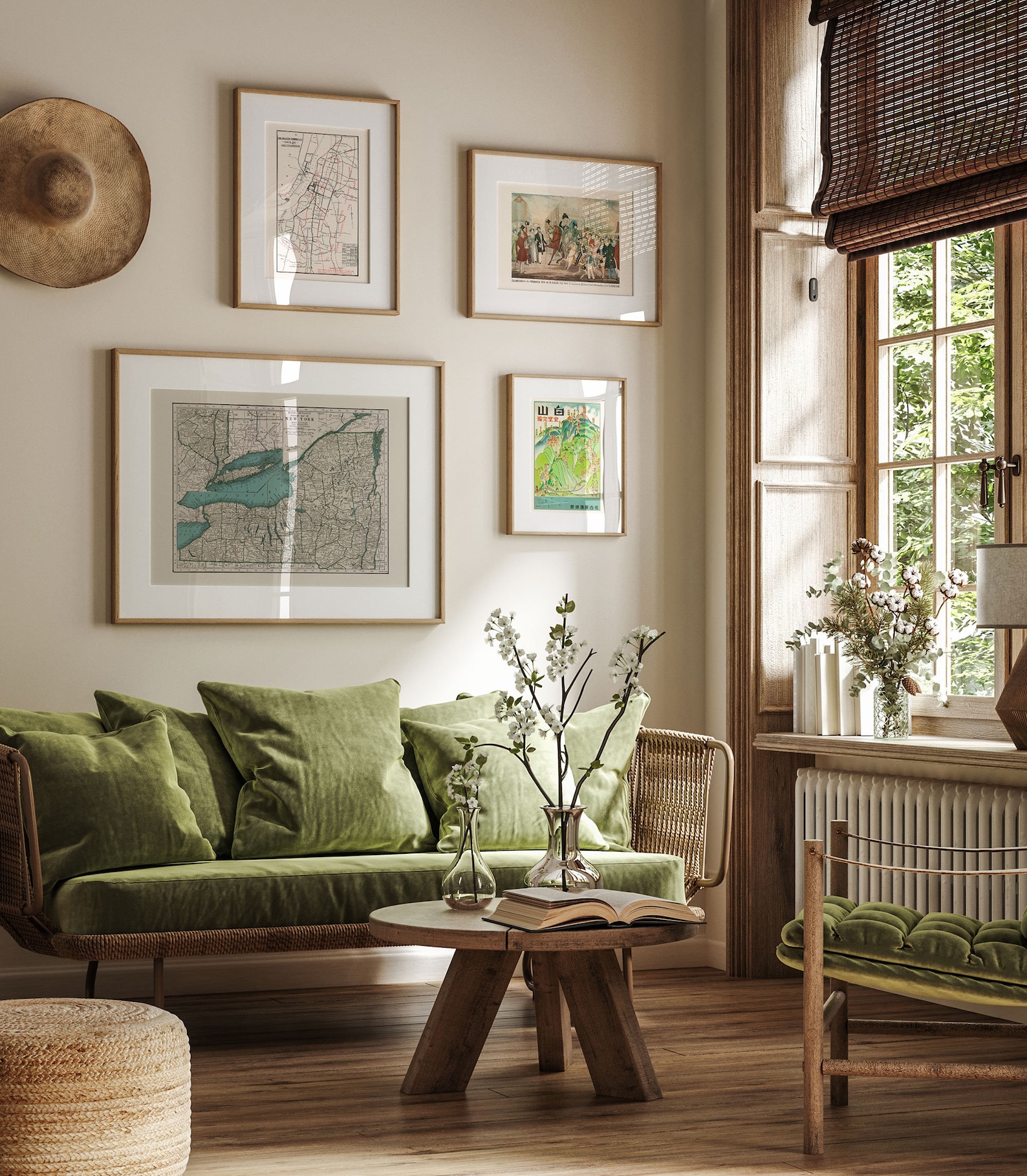 VINTAGE Map of NEW YORK New York State Vintage Map Wall Art - Etsy