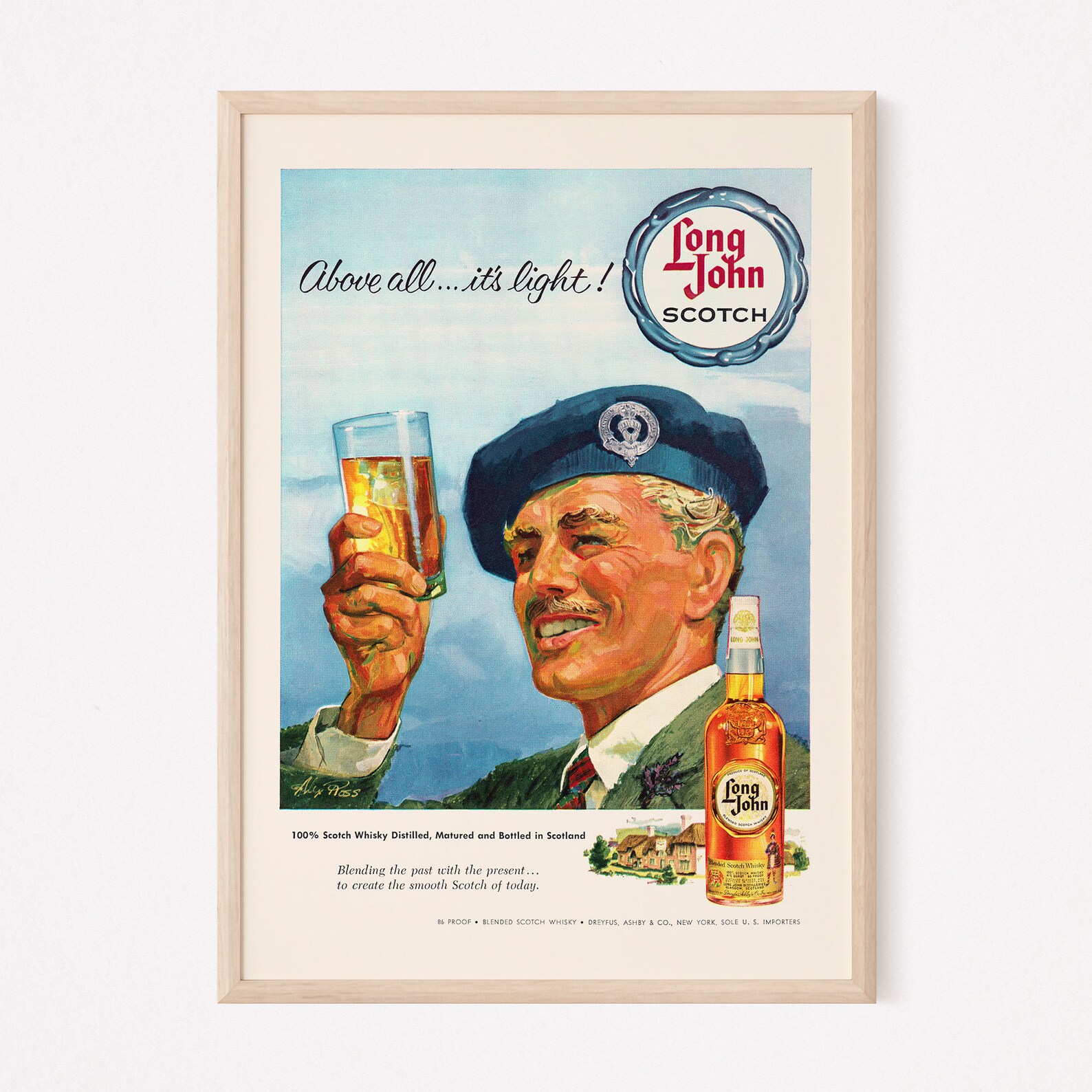RETRO SCOTCH WHISKEY Ad Retro Whiskey Ad Midcentury Etsy