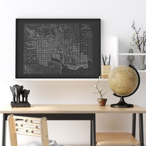 BLUEPRINT BALTIMORE MAP, Old Map of Baltimore, Blueprint Map, Office ...