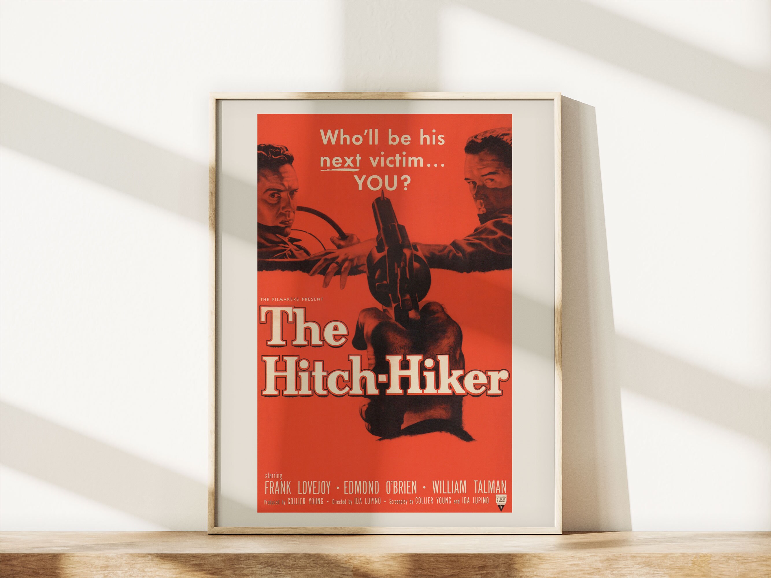 THE HITCHHIKER Movie Poster Classic Movie Poster Retro Movie