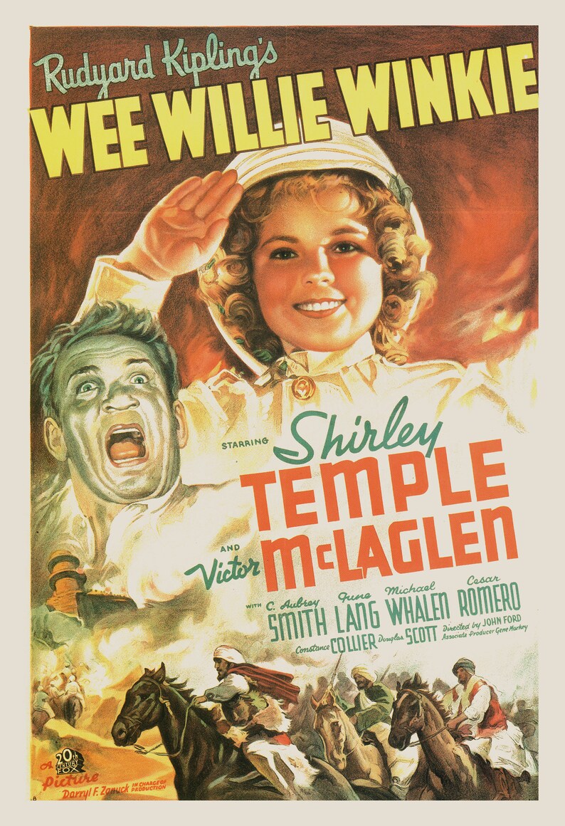 VINTAGE MOVIE POSTER Shirley Temple Movie Poster Wee - Etsy