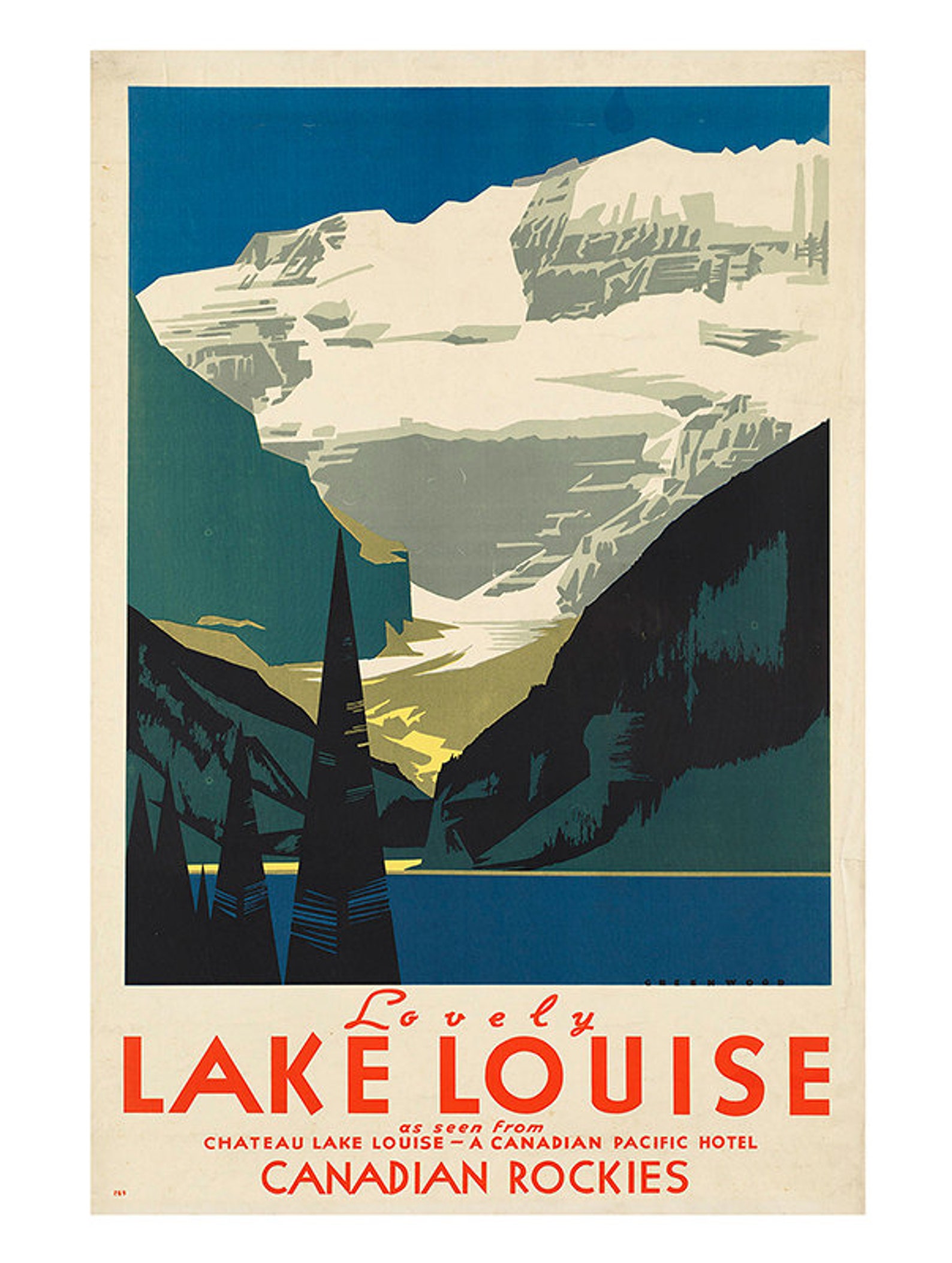 art deco travel posters canada