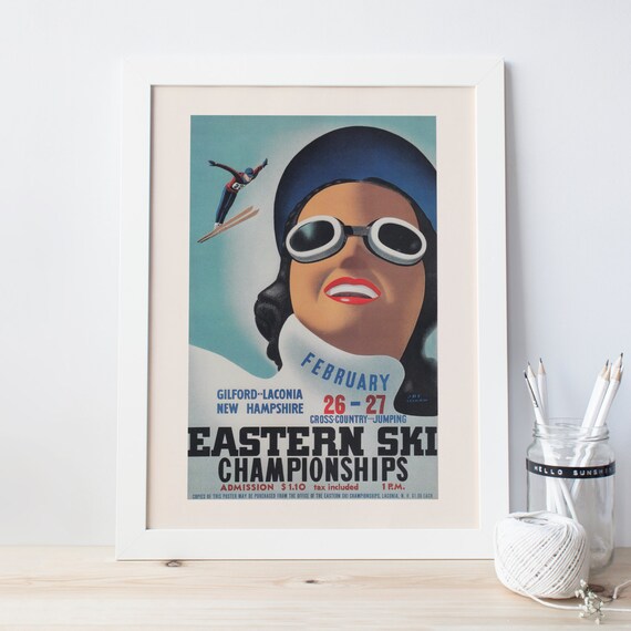 Vintage Art Deco Giclee Poster Print NEW ENGLAND USA Travel