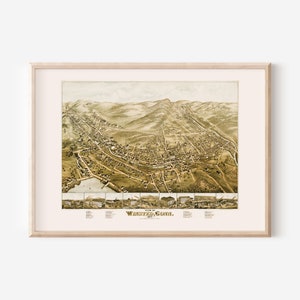 WINSTED KARTE, Antike Karte von Winsted Conn, Antike Wandkunst, Historische Karte, Wohnkultur