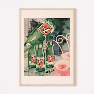VINTAGE SODA AD, Mid Century Design Wall Art, Soda Pop Poster Art Wall Art, Picnic Decor,  Kitsch Retro Ad Classic