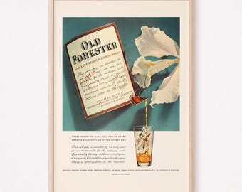 Пару постеров старой рекламы алкоголя. Бурбон Ezra Brooks (США) Здравствуйте, уважаемые, Приятного, времени, суток