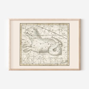 CETUS KARTE Print, Sternzeichen Wandkunst, professionelle Reproduktion, Horoskop Wandkunst Sternzeichen Wandkunst Astrologie Karte Sternenkarte Celestial Art