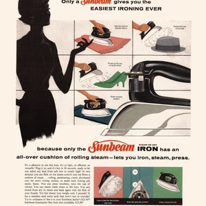 LAUNDRY ROOM POSTER, Retro Eisen Werbung, Hochwertige Reproduktion, Vintage Plakat Werbung, Vintage Wohndekor Druck, Altmodische Eisen Kunst Bild 7