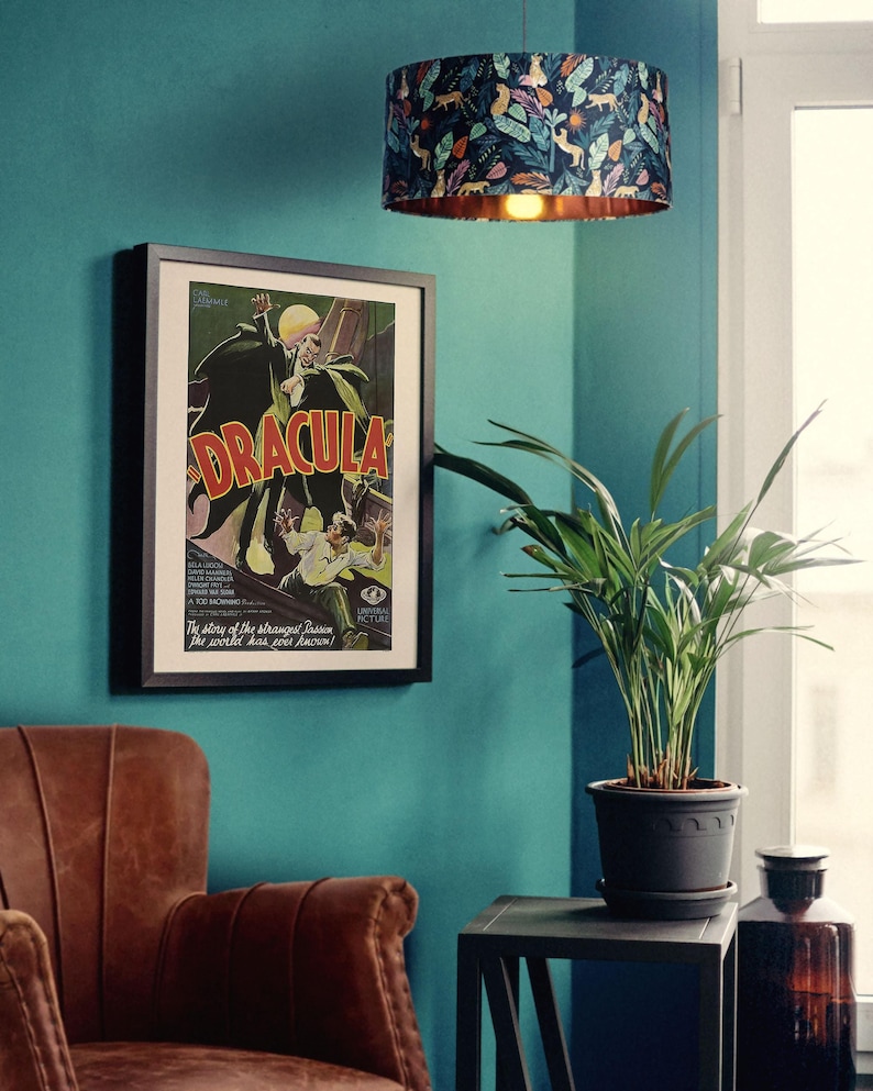 DRACULA MOVIE POSTER, Bela Lugosi Poster, Vintage B-Movie Poster, Halloween, Cult Movie Poster, Classic Movie Art, Retro Sci-Fi Poster image 4