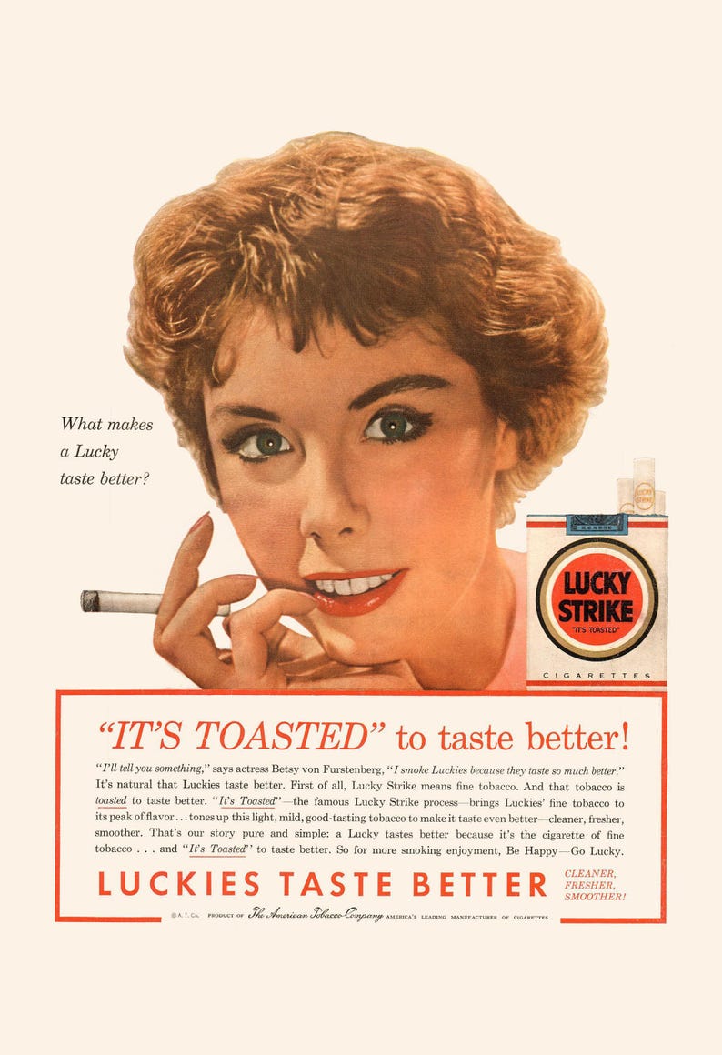CLASSIC CIGARETTES AD, Vintage Cigarette Ad, Vintage Cigarette Ad, Retro Bar Poster, 50s Mid Century Ad image 7