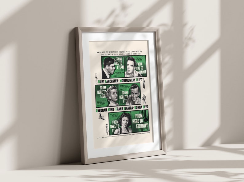 VINTAGE MOVIE POSTER From Here to Eternity Poster Frank - Etsy Canada