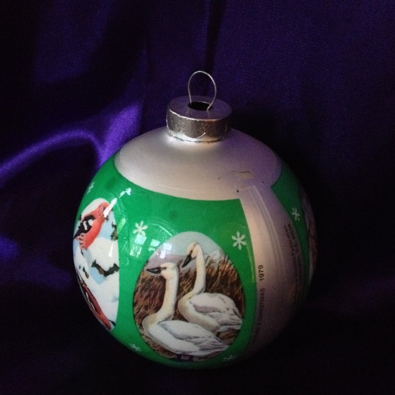 1979 Natures Christmas, Glass Ornament, National Wildlife Federation