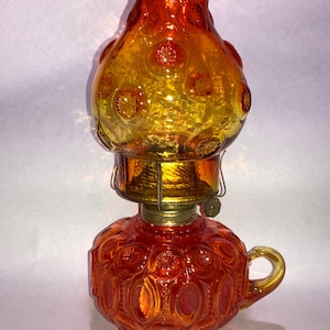Amberina Oil Lamp - Etsy