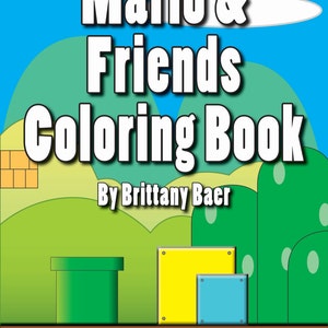 Mario & Friends Coloring Book Instant Download image 1