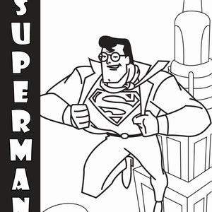 Superhero Coloring Pages Instant Download image 2