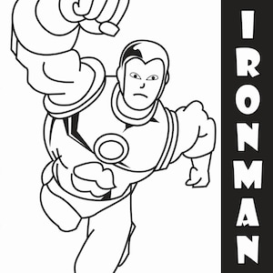 Superhero Coloring Pages Instant Download image 3