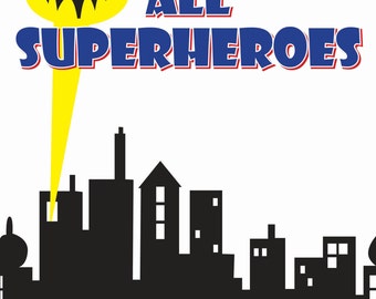 Superhero Coloring Pages (Instant Download)