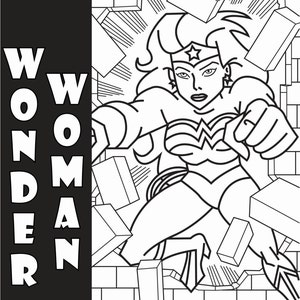 Superhero Coloring Pages Instant Download image 4
