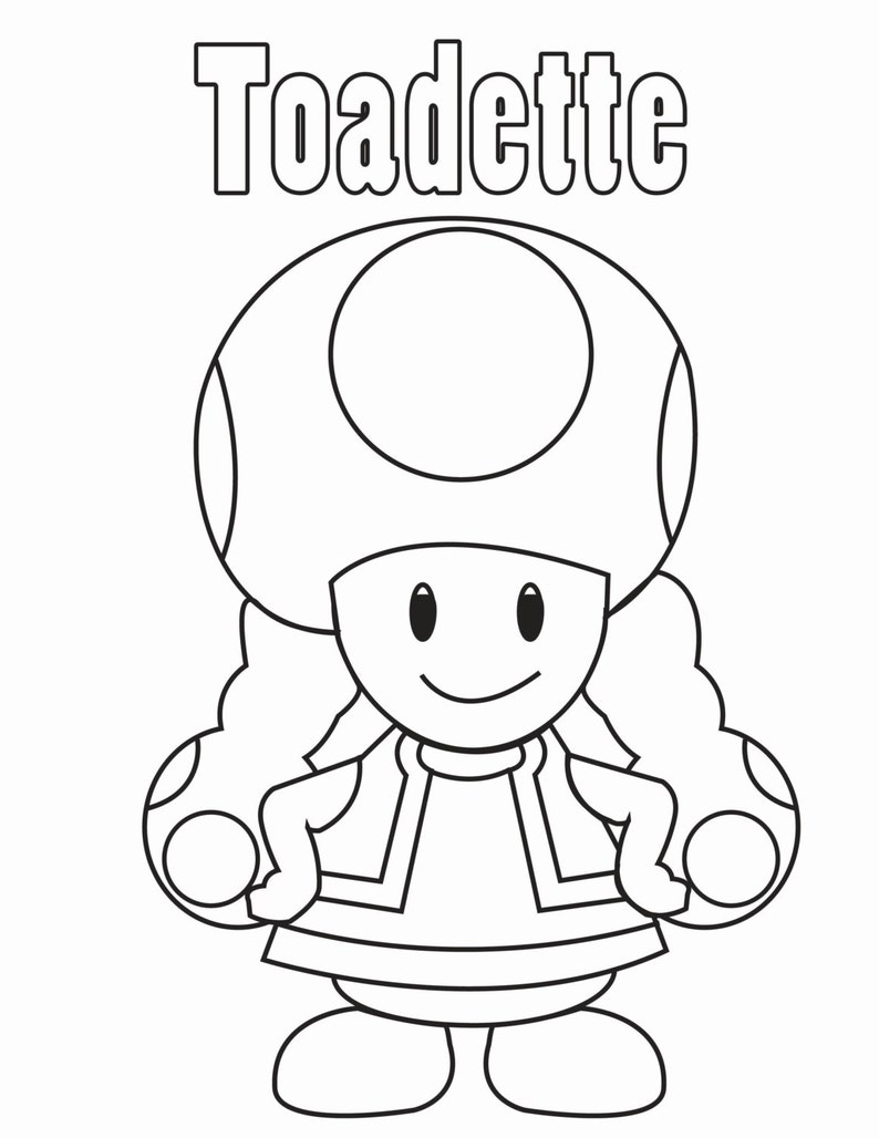 Mario & Friends Coloring Book Instant Download image 4