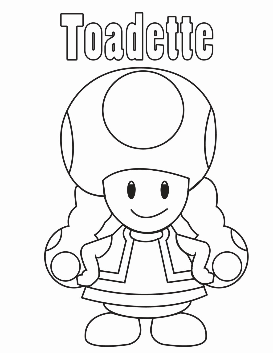 toadette coloring pages