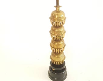 Monumental Brass Lamp Vintage