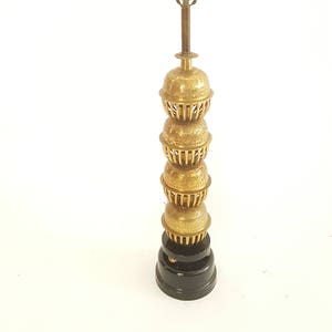 Monumental Brass Lamp Vintage image 1