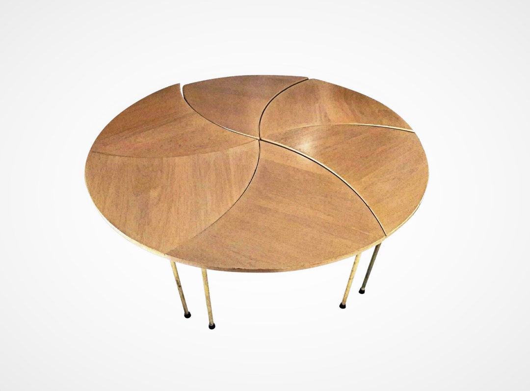 Peter Hvidt Pinwheel Coffee Table With 6 Sections John Stuart - Etsy