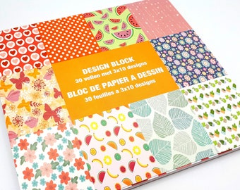 multicolor Graphic 45 Lost in Paradise 8x8 Paper Pad Papel para manualidades