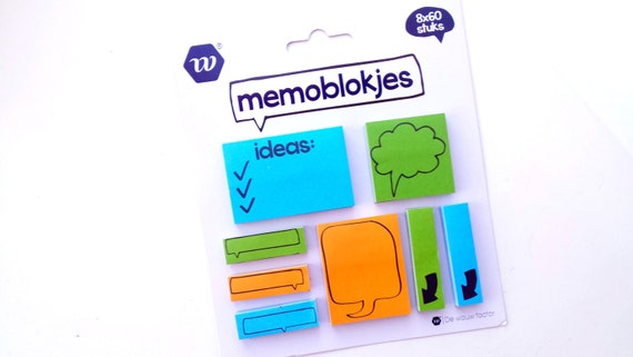 Sticky Notes Set Of 8 Different Designs Etsy