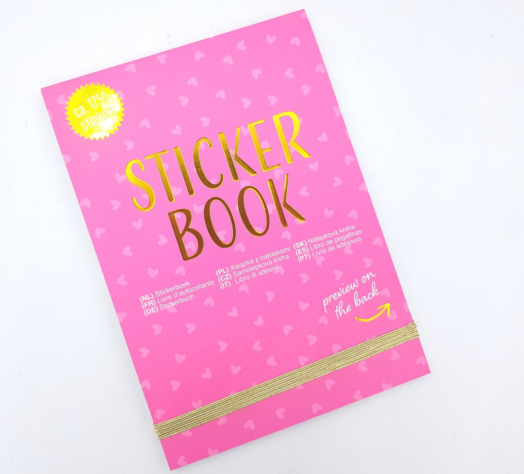 Planner Sticker Booklet, Pink, 25 Sheets 1750 Colorful Stickers With