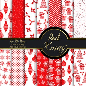 Rot Weihnachten Papier rot Weihnachten Hintergrund rot Weihnachten Scrapbook Papier, Rot Weihnachten Muster, Xmas Papier kommerzielle