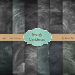 Tafel-Digital-Papier: "Grunge-Tafel-Hintergrund" digitale Tafel Texturen für Einladungen, Scrapbooking, Cardmaking, Handwerk