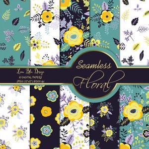 Flower Digital Paper pack, flower digital background, flower digital images, floral digital paper, floral digital background, commercial use