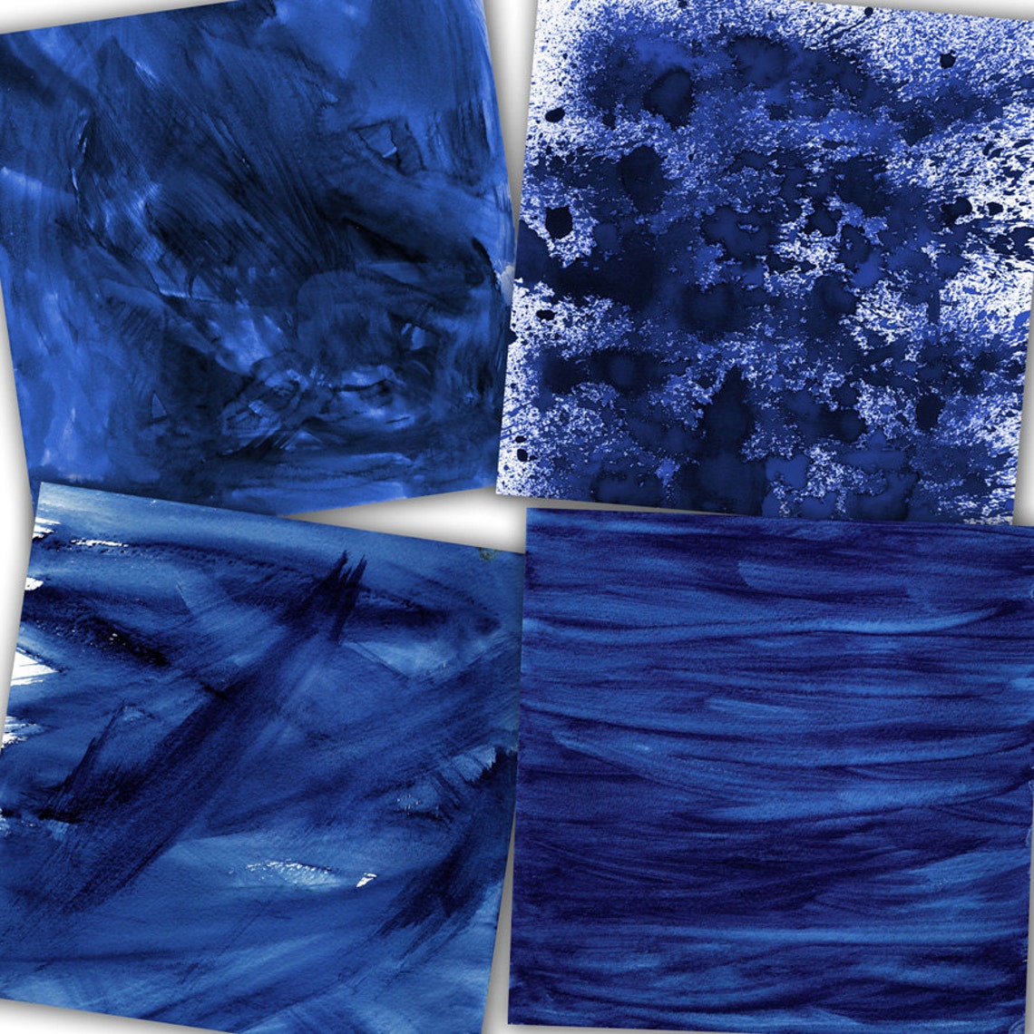Watercolor Digital Paper: blue Watercolor Blue - Etsy