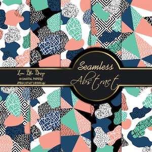 Geometric digital paper, abstract backgrounds, modern digital paper, trendy patterns, stylish digital paper, chic modern digital paper
